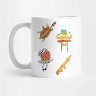 Funny Music Instrument Art, Music Instrument, Mug